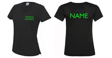 *Personalised* Ladies V Neck Sports T-shirt - JC006